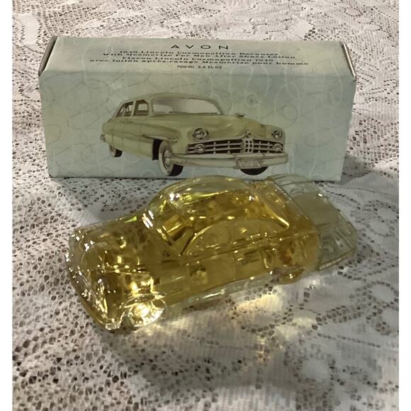 New Vintage Discontinued AVON 1949 Lincoln Cosmopolitan Mesmerize Decanter w/Box - Picture 4 of 8
